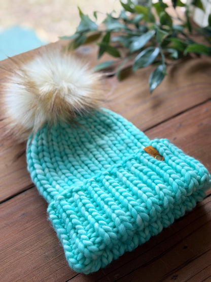 Lakeside Trail Beanie in Minty