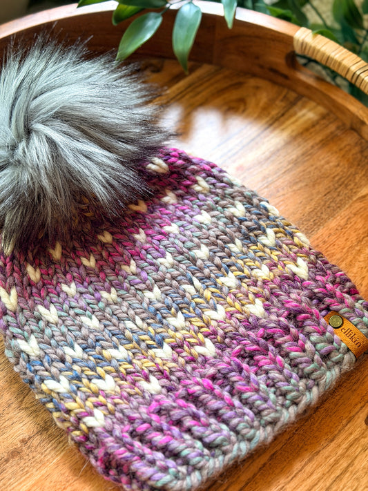 Little Hearts Beanie in Astroland