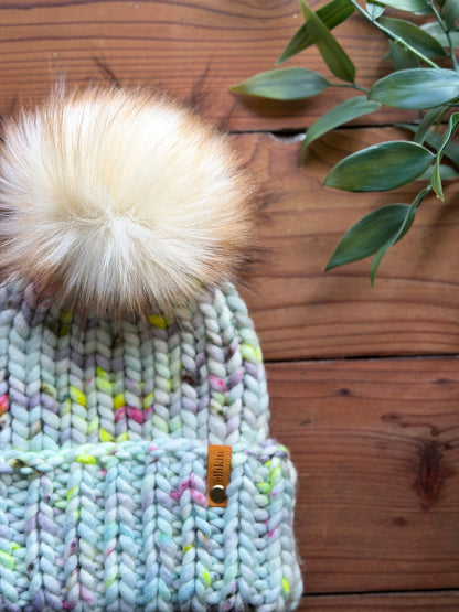 Lakeside Trail Beanie in Seaglass
