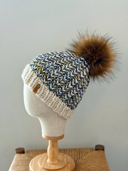 Riverbend Beanie in Natural/Indecita