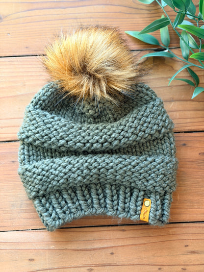 Lola Beanie in Seaweed