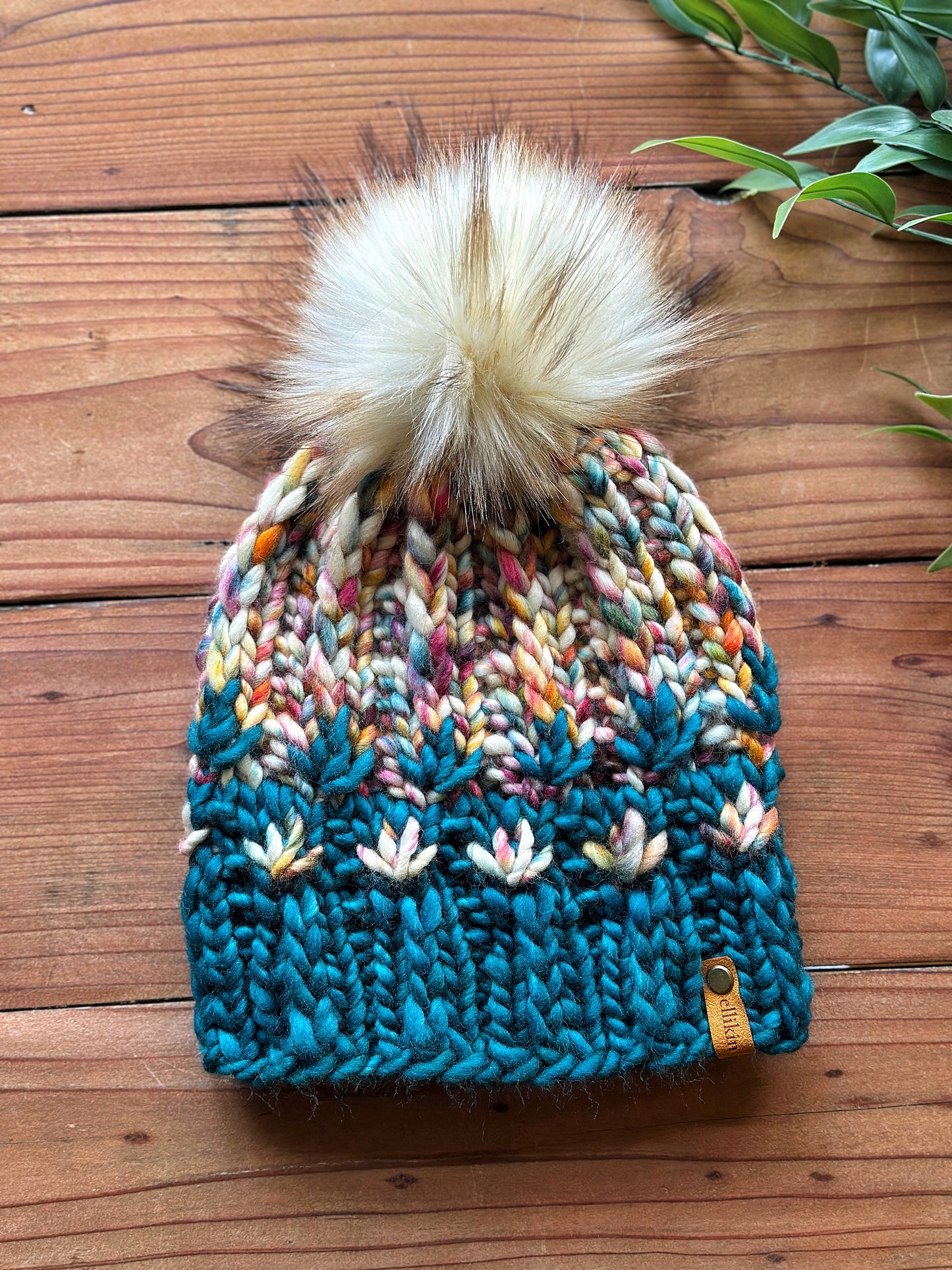 Mirror Pond Beanie in Teal/Molino