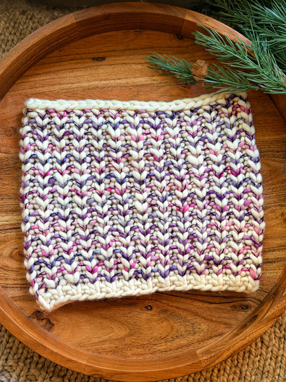 Knit Cowl in Natural/Glaze