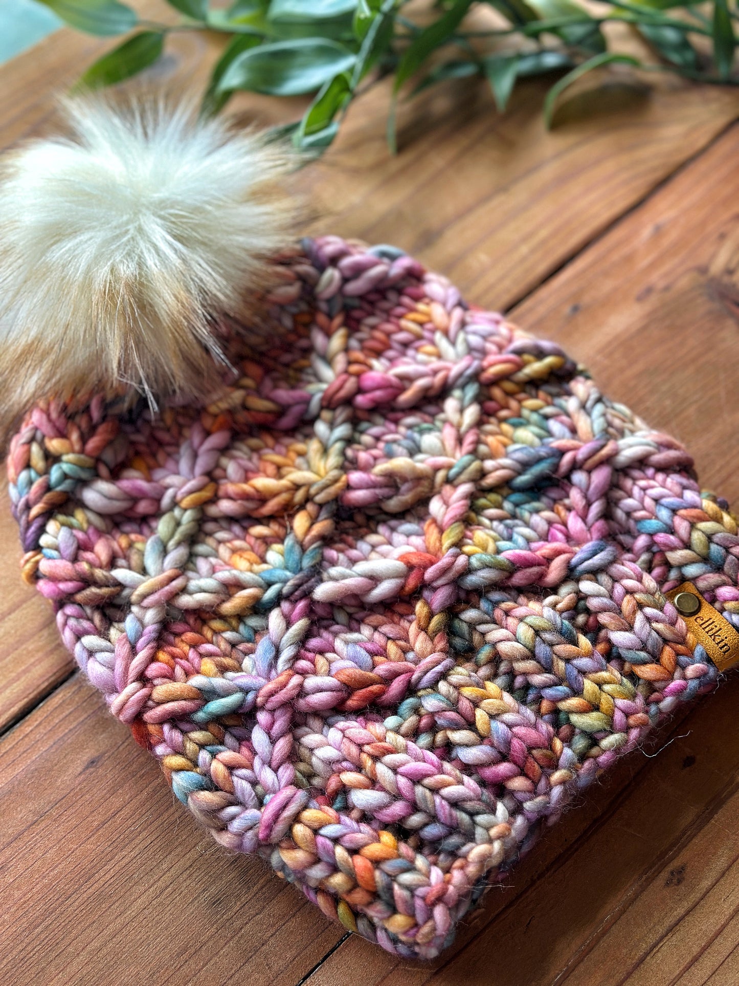 Halau Beanie in Dancing Leaves