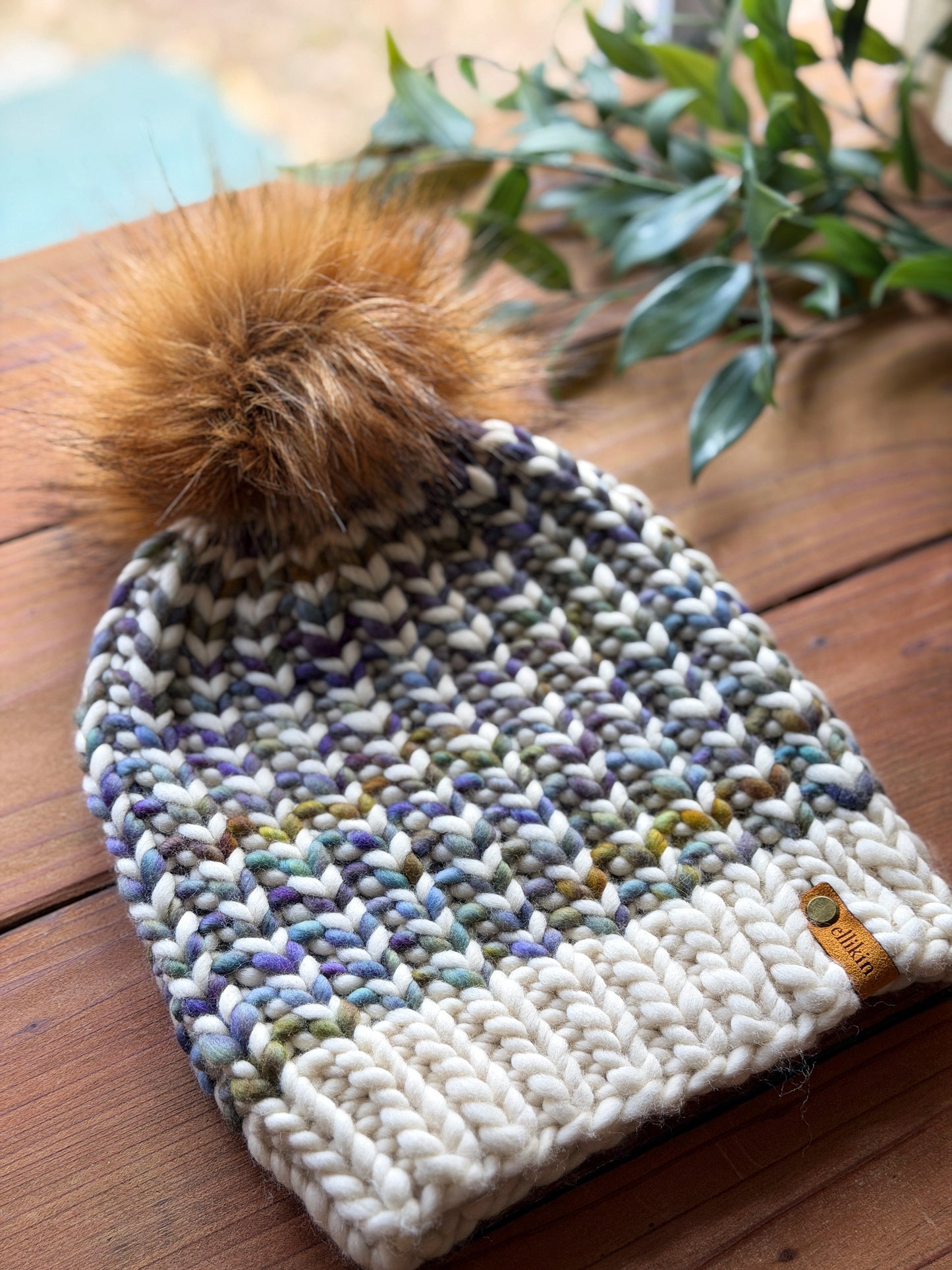 Riverbend Beanie in Natural/Indecita
