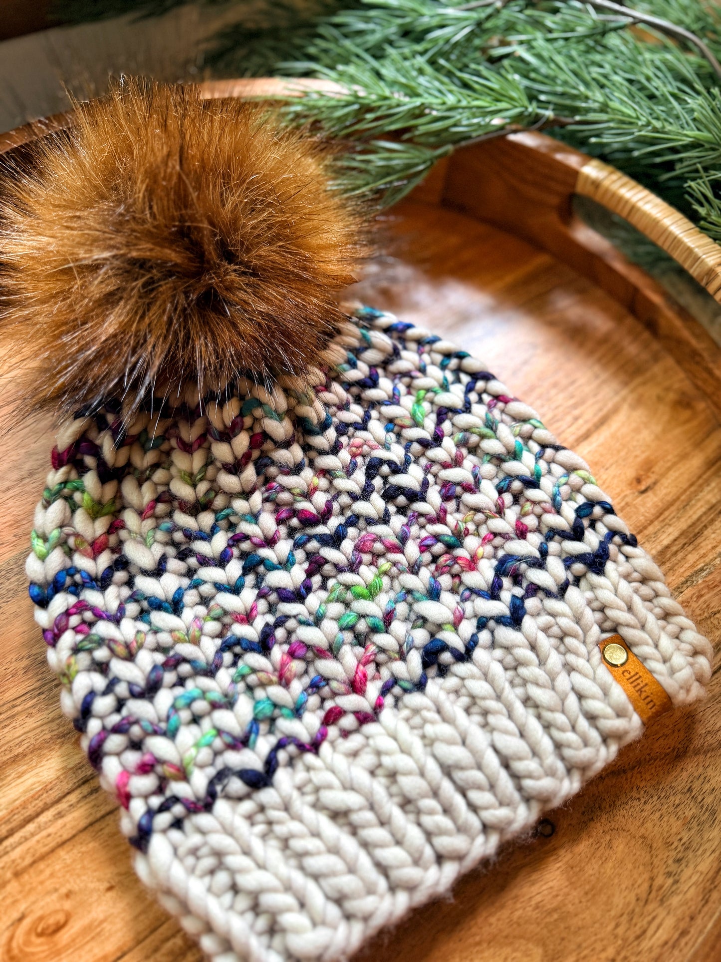 Riverbend Beanie in Fog/Fortaleza
