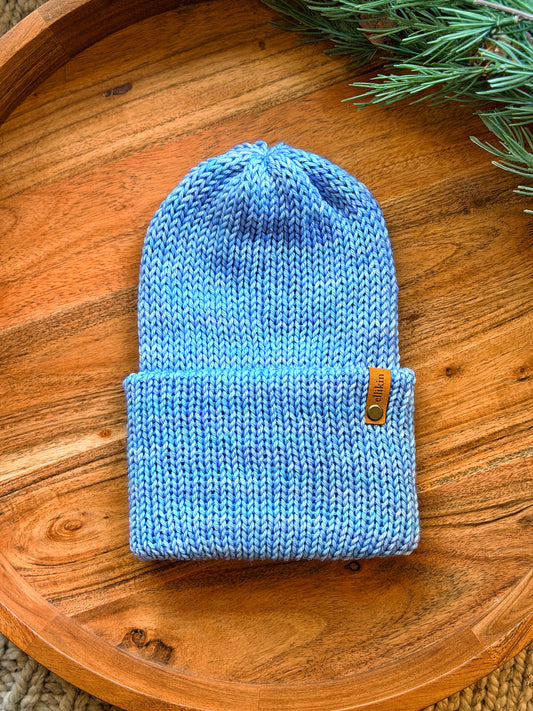 Campfire Beanie in Aquamarine