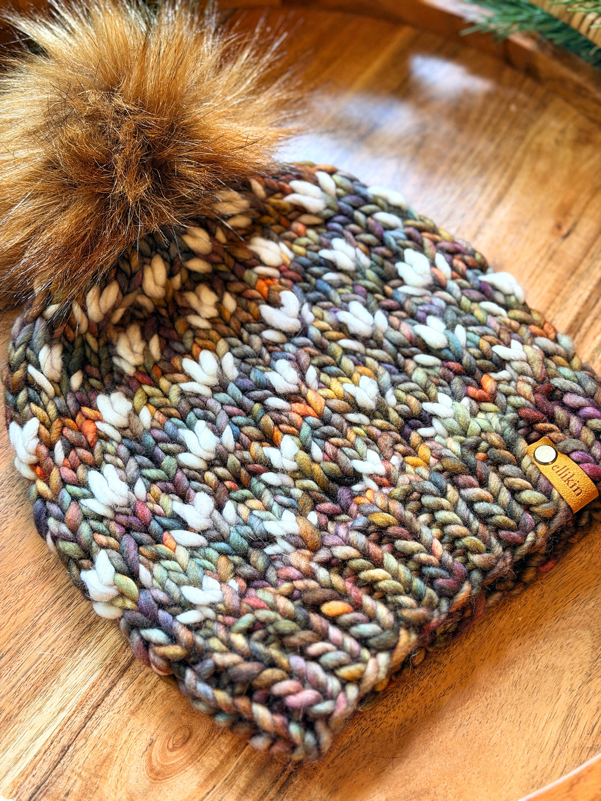 Tiny Tulips Beanie in Piedras/Fog
