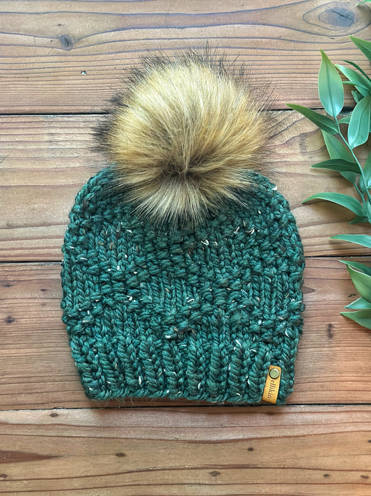 Etta Beanie in Kale