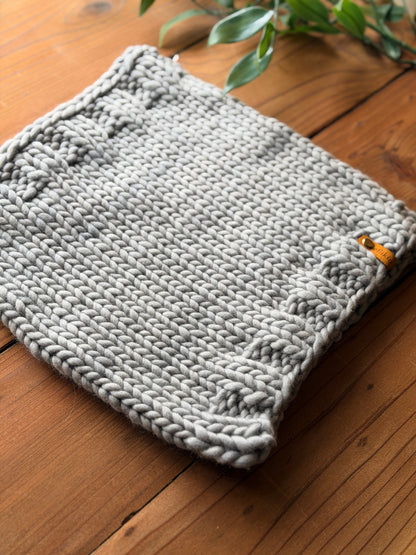 Alpine Trail Cowl in Cape Cod Gray