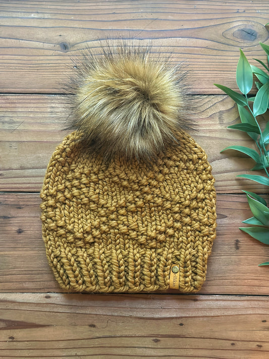 Etta Beanie in Flax