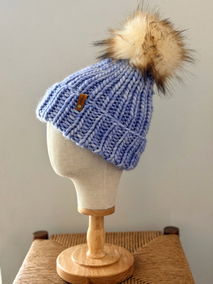 Lakeside Trail Beanie in Wisteria