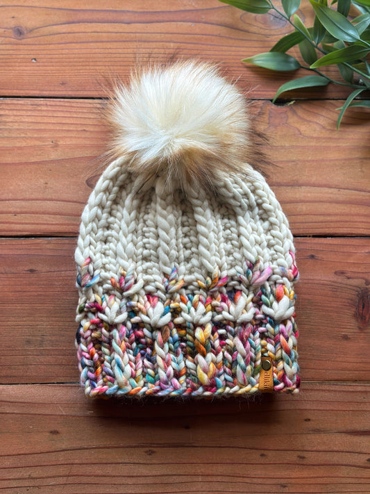 Mirror Pond Beanie in Molino/Natural