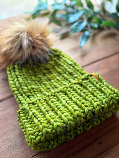 Lakeside Trail Beanie in Lettuce