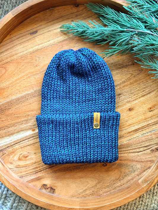 Campfire Beanie in Teal Feather