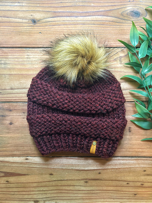 Lola Beanie in Claret
