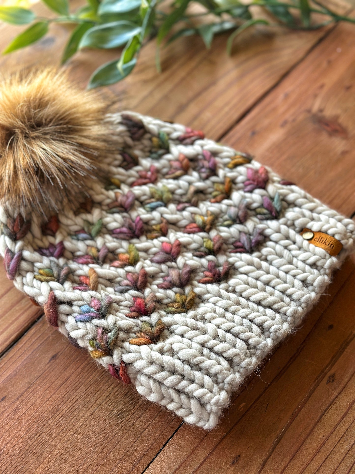 Lotus Flower Beanie in Fog/Diana