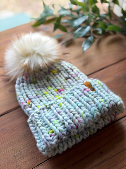 Lakeside Trail Beanie in Seaglass