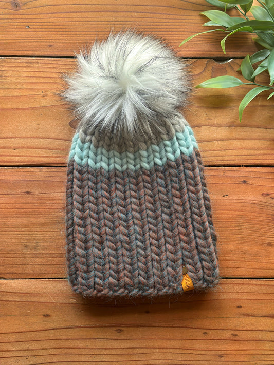 Nokhu Beanie in Grey Multi