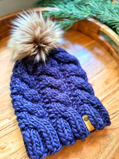 Twistercane Beanie in Paris Night
