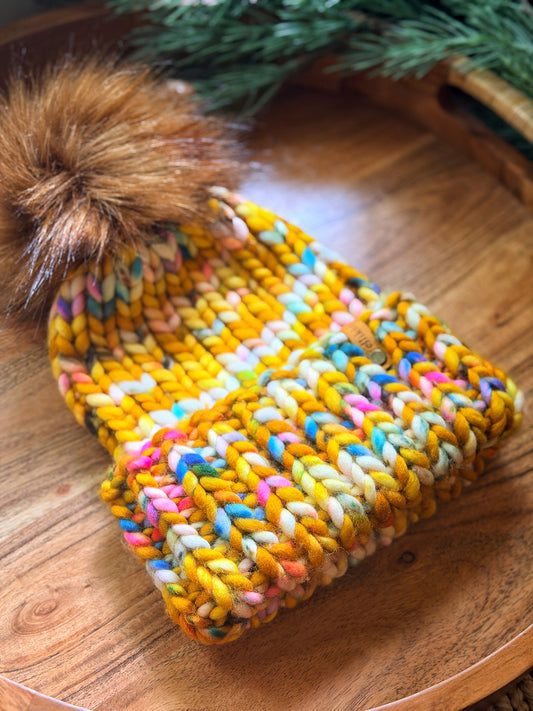 Lakeside Trail Beanie in Fools Gold