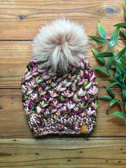 Crush Hat in Dusty Rose