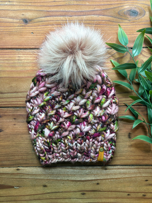 Crush Hat in Dusty Rose