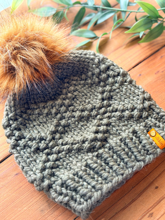 Etta Beanie in Seaweed