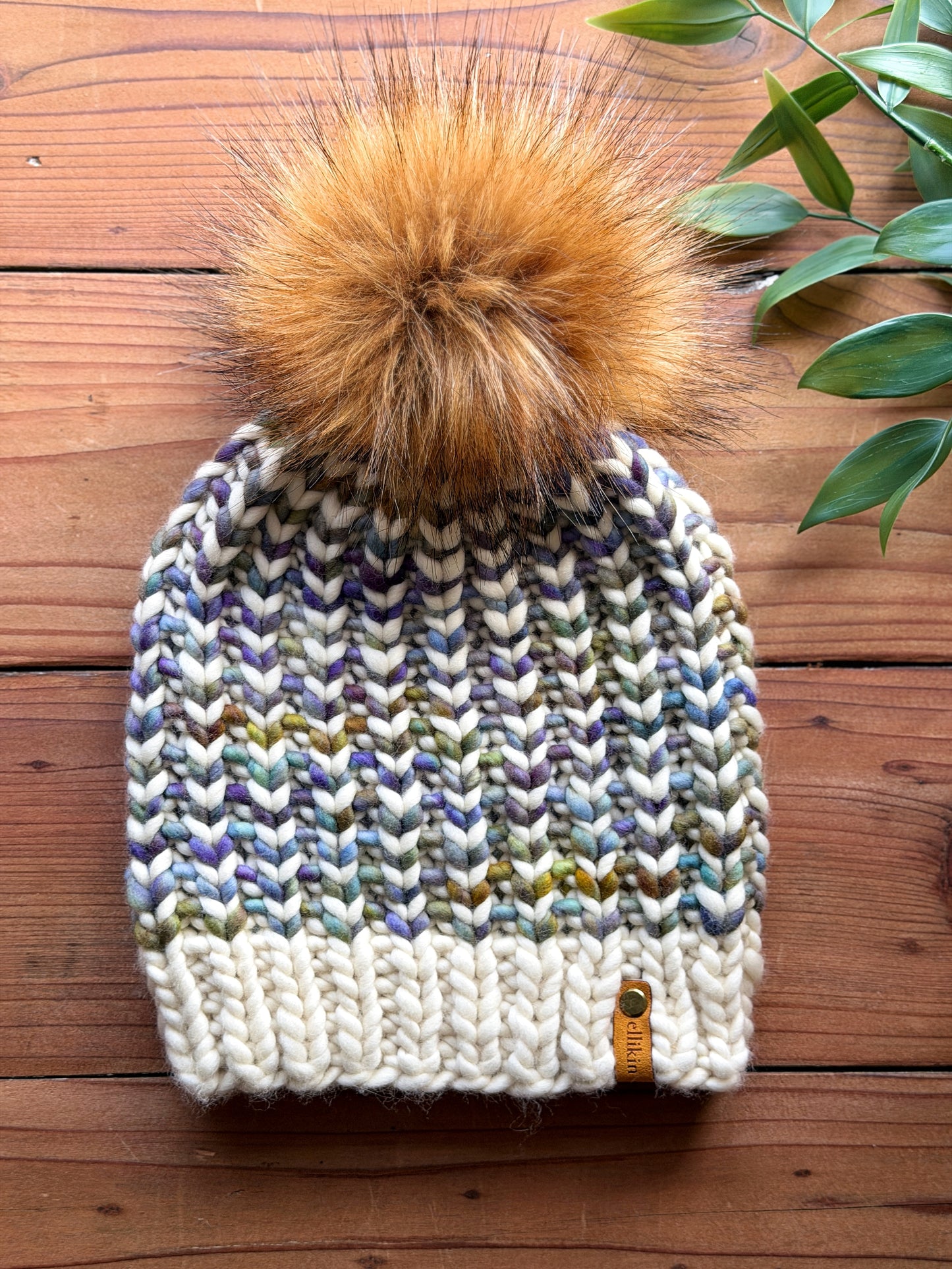 Riverbend Beanie in Natural/Indecita