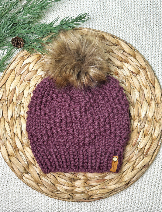 Etta Beanie in Fig