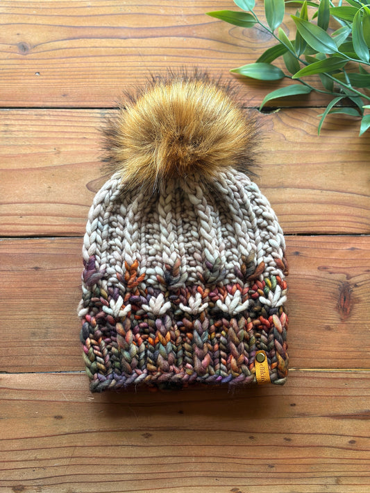 Mirror Pond Beanie in Piedras/Whole Grain