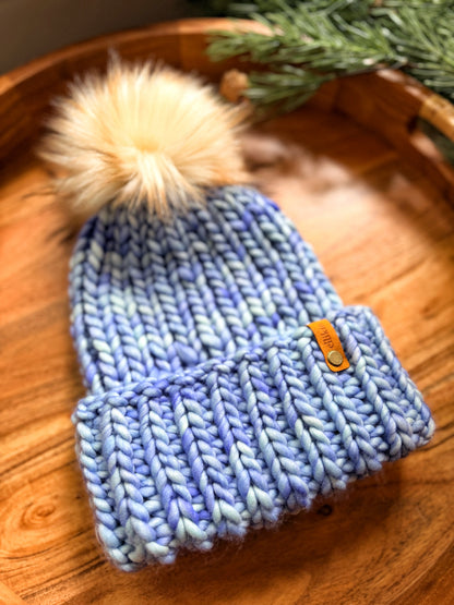 Lakeside Trail Beanie in Aquamarine