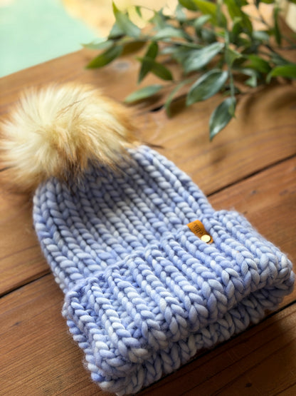 Lakeside Trail Beanie in Wisteria