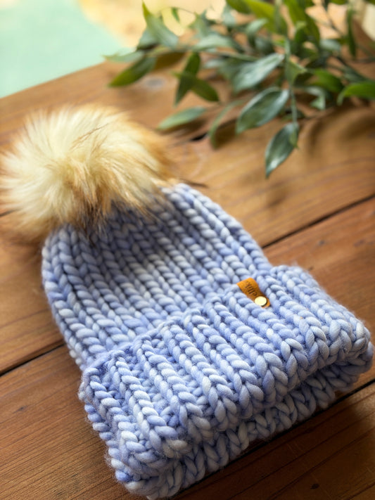 Lakeside Trail Beanie in Wisteria