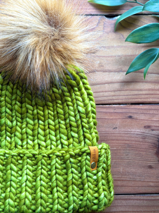 Lakeside Trail Beanie in Lettuce