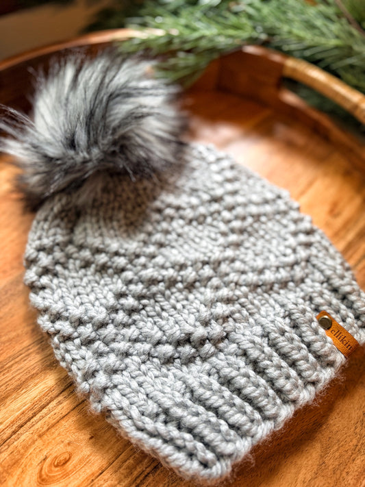 Etta Beanie in Sweatshirt Gray
