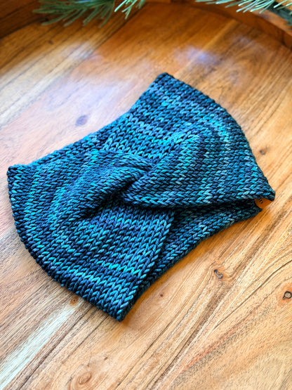 Twisted Earwarmer in Pines