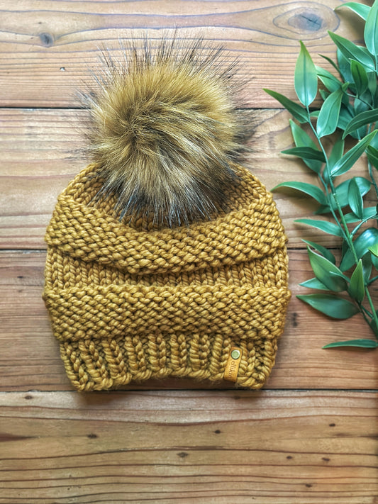 Lola Beanie in Flax