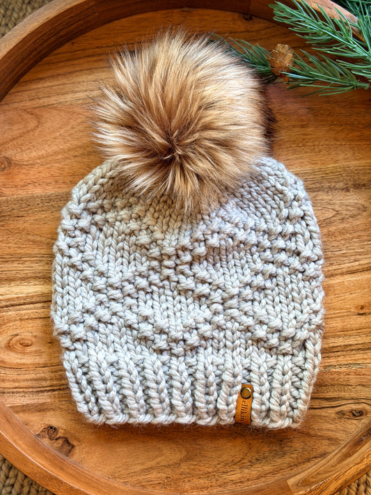 Etta Beanie in Parchment