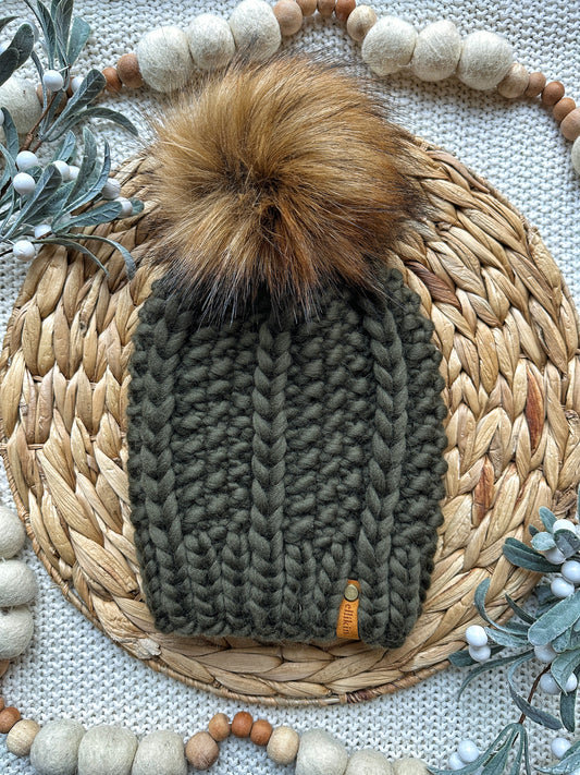 Hale Beanie in Olive