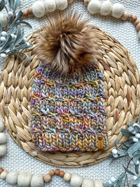 Payette Beanie in Dancing Leaves