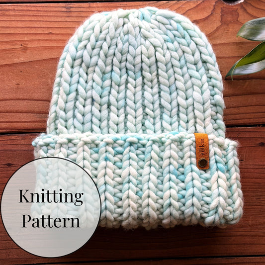 Lakeside Trail Beanie Knitting Pattern