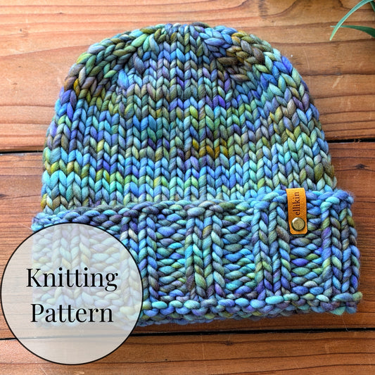 Alpine Trail Beanie SUPER BULKY Knitting Pattern