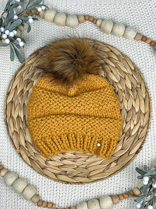 Lola Beanie in Mustard